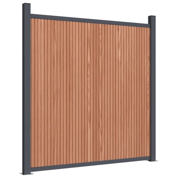 Staketpanel brun 699x186 cm WPC