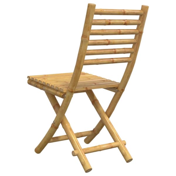 Hopfällbara trädgårdsstolar 4 st 43x54x88 cm bambu