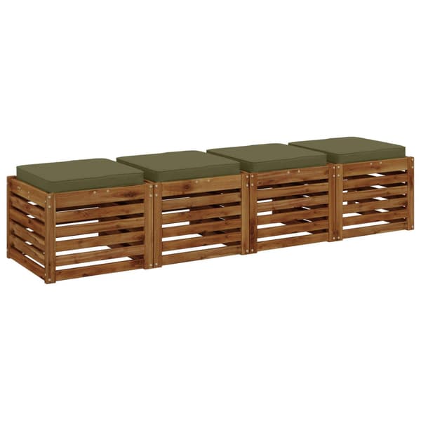 4-delade Sittdynor VUGHT 4 st 100% Polyester Olivgrön