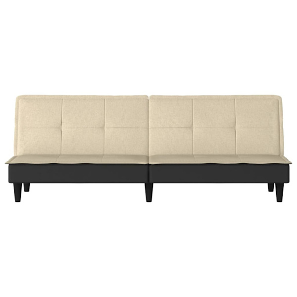 Bäddsoffa gräddvit tyg