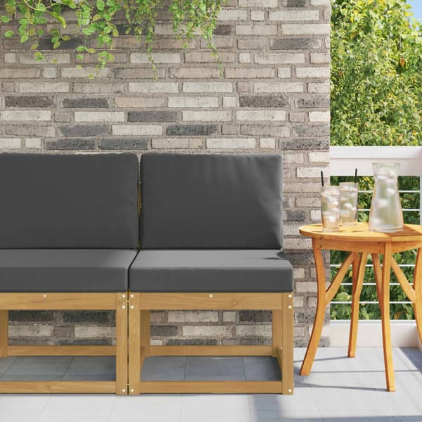 Utomhussoffset Vit och antracit 59 x 63 x 73 cm