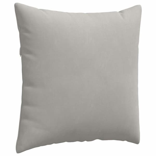 Sofakuddar 2 pcs Ljusgrå 60 x 60 cm tyg