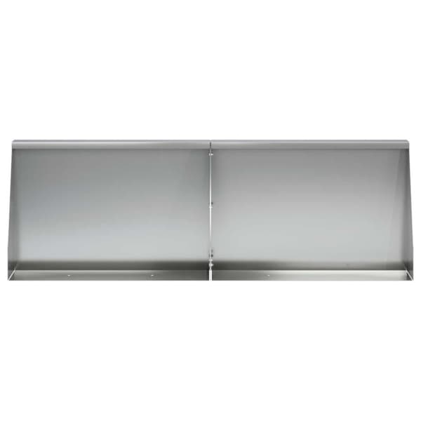 Stödvägg 4 st 60 x 12 x 30 cm Galvaniserat stål Silver