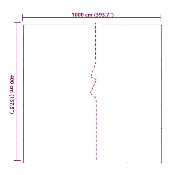 Tarpulin Transparent 4 x 10 m PVC