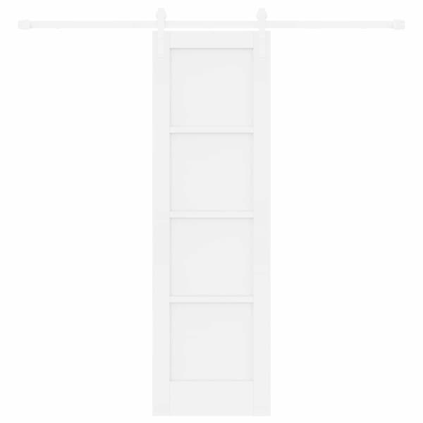 Skjutdörr 61 x 198,5 cm Konstruerat trä Vit