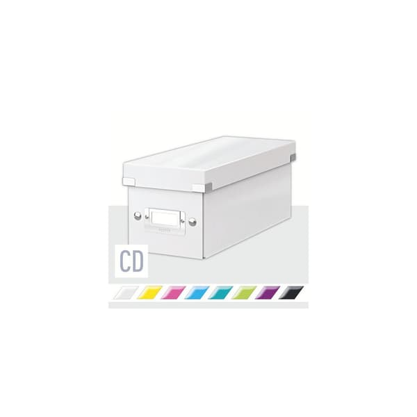Förvaringslåda CD ClicknStore vit