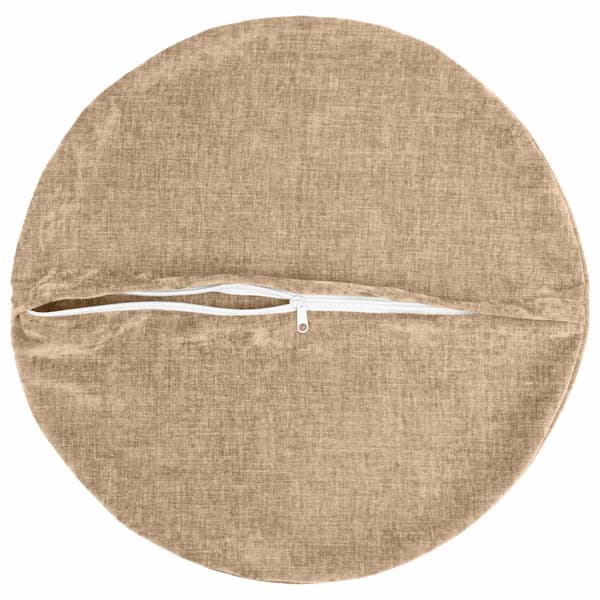 Kuddöverdrag 2 st HEERLEN Taupe Ø 30 cm Chenilletyg