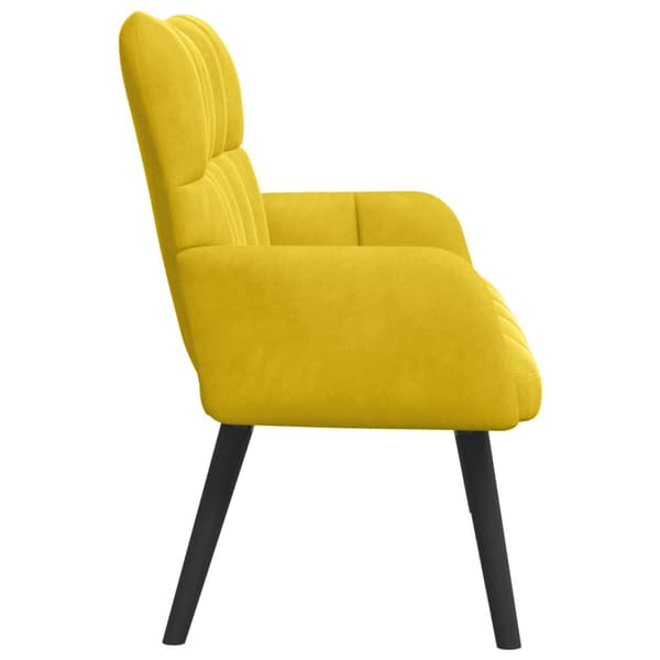 Tvåsitssoffa Gul 115 x 61 x 87 cm Sammet