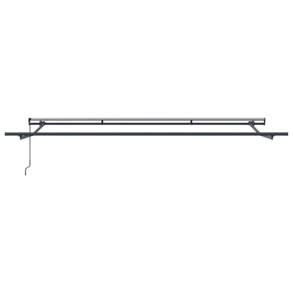 Utdragbar markis Vit 450 × 350 cm Polyester och aluminium