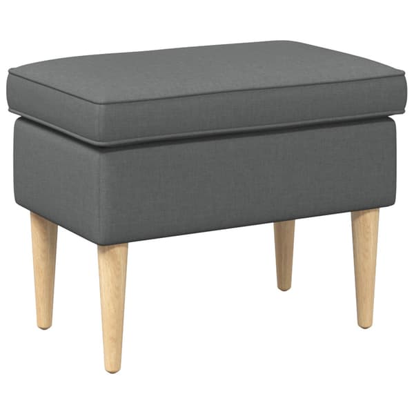 Fotpall Mörkgrå 55 x 35 x 41 cm Polyester