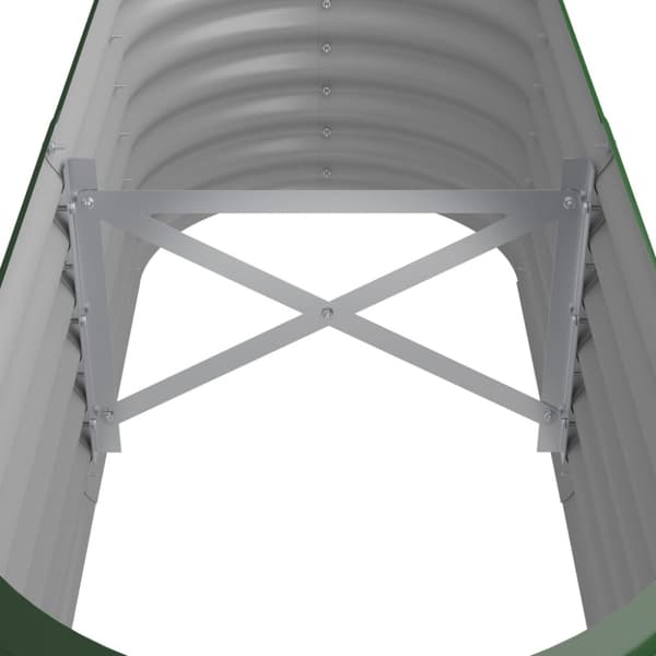 Odlingslåda galvaniserat stål 114x40x36 cm grön