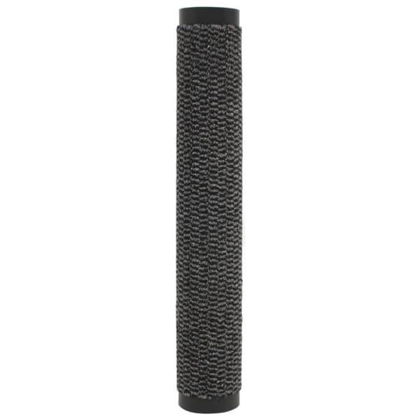 Dörrmattor 2 st rektangulär tuftad 90x150 cm antracit