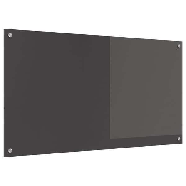Köksskydd Mörkgrå 110 x 60 cm härdat glas