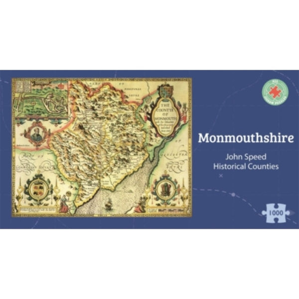 Monmouthshire Historical 1610 Map 1000 Piece Puzzle