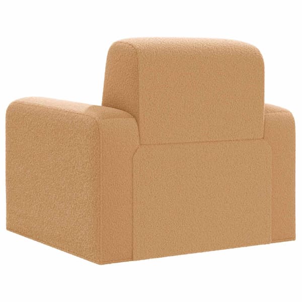 Fåtölj Beige Bouclé