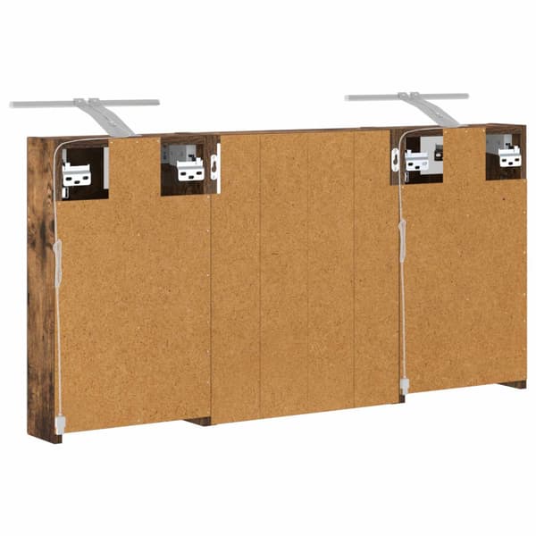Badrumsskåpsset 3 st 100 x 10,5 x 50 cm Konstruerat trä