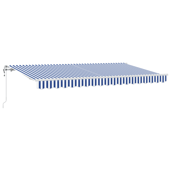 Utfällbar markis Blå 350 x 200 cm tyg