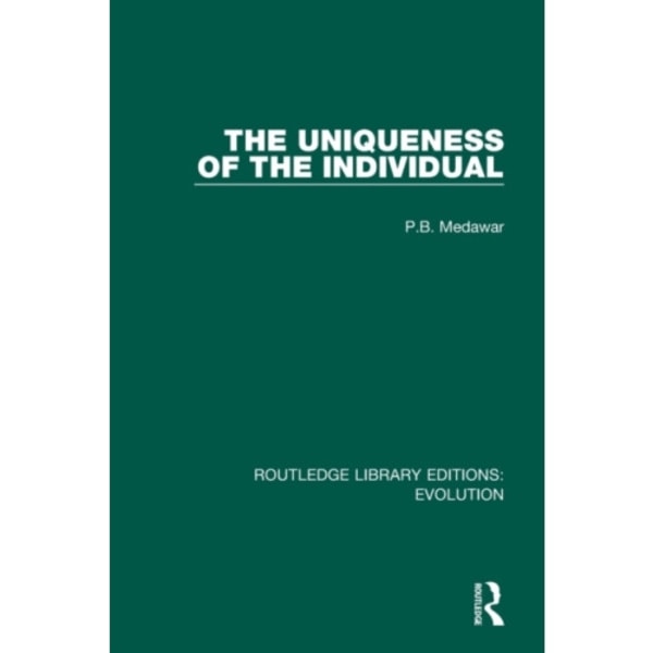 The Uniqueness of the Individual (häftad, eng)