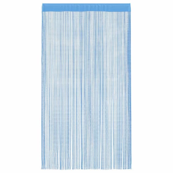 Stränggardiner 2 st ljusblå 100x250 cm
