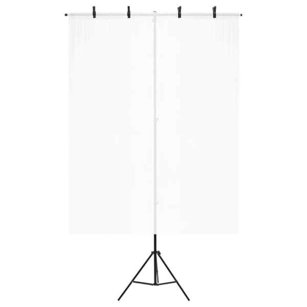 T-stativ svart 151x60x(70-200) cm
