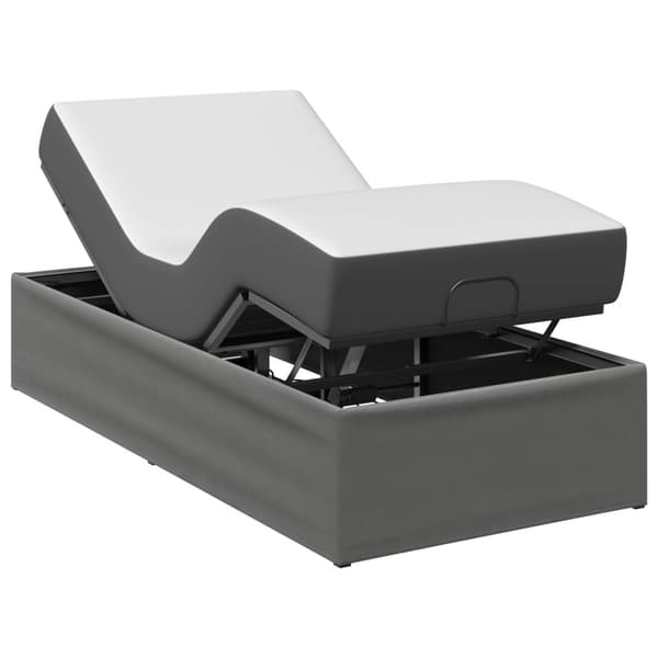 Elektrisk Justerbar Säng Ram Mörkgrå 200 x 70 x 33,5 cm Stål