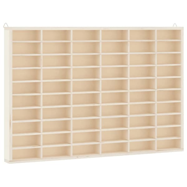 Trämonter för samlarobjekt med 60 fack 60x4,5x40,5cm