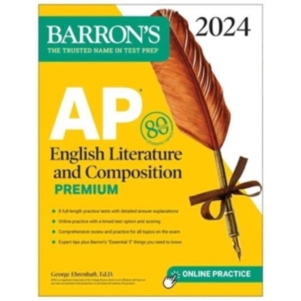 AP English Literature and Composition Premium, 2024: 8 Practice Tests + Comprehensive Review + Online Practice (häftad, eng)