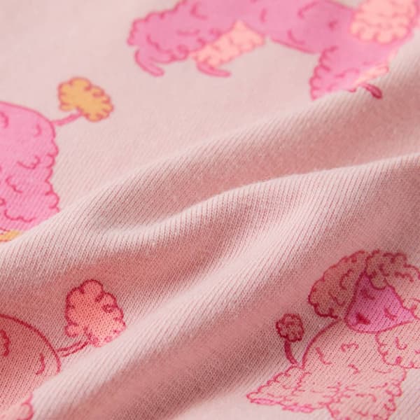 Barnpyjamas med korta ärmar ljusrosa 92
