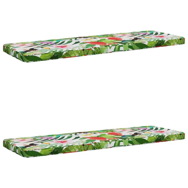 2-delade Bänk Kuddar VUGHT 2 st 100% Polyester Flerfärgsdesign