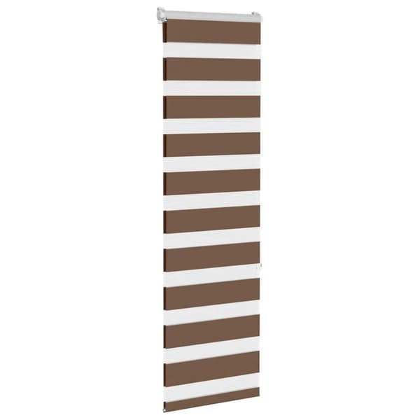 Rullgardin zebra brun 40x150 cm tyg bredd 35,9 cm polyester