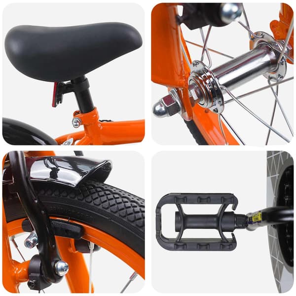 Barncykel 12 Tum för 2-4 åringar Orange