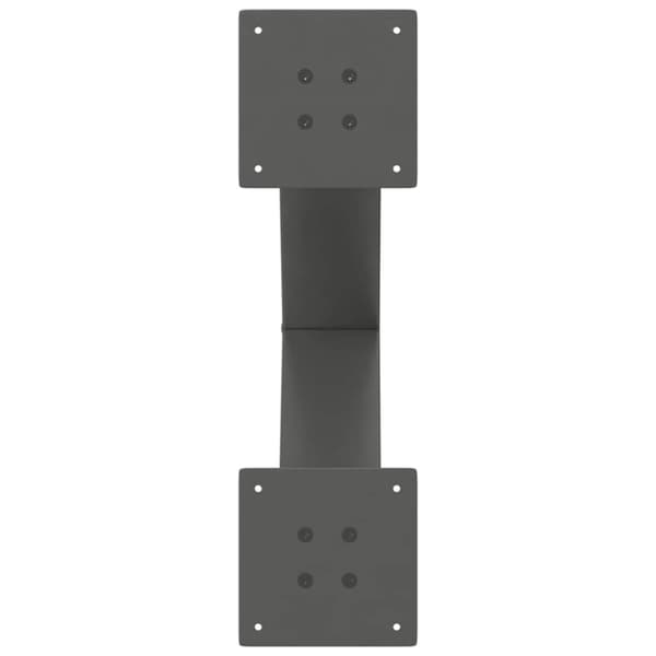 Soffbordsben X-formade 2 st antracit 60x(42-43) cm stål