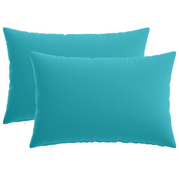 Kudde 2 st HEERLEN Turkos 50 x 80 cm Polyester