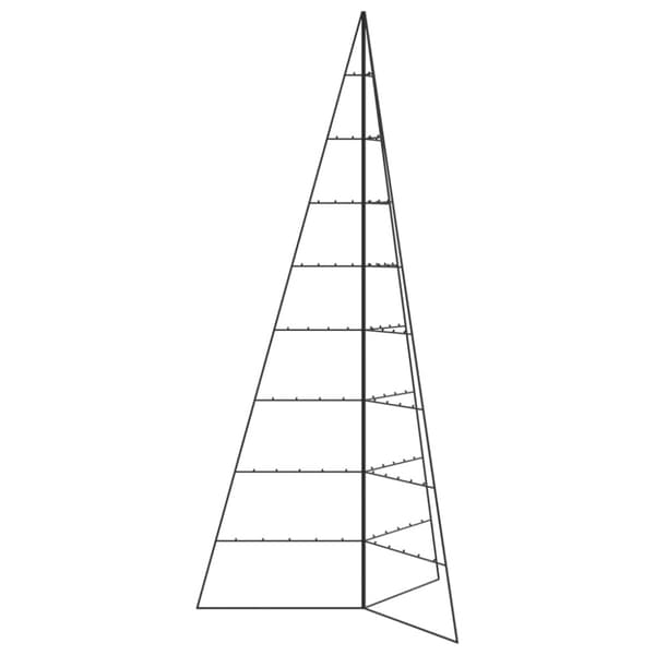 Julgran i metall svart 210 cm