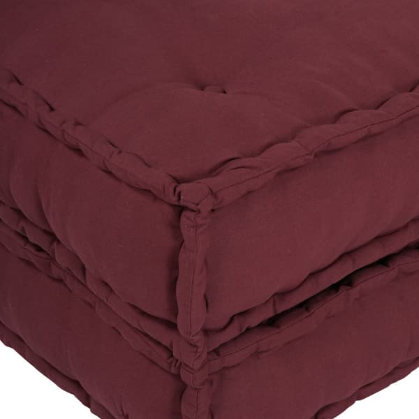 Modulsofa enhet 2 st Tyg Bordeaux 140 x 70 x 36 cm