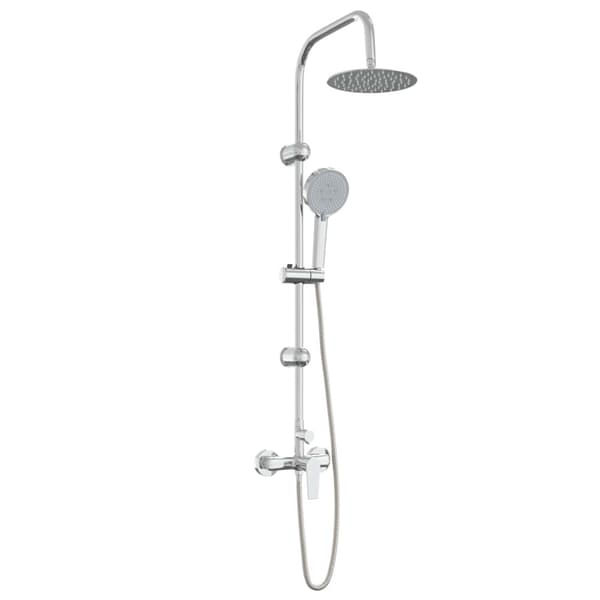 Duschsystem Krom Rostfritt stål 21 x 48 x 112 cm