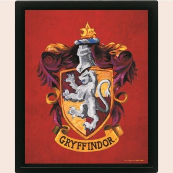 Harry Potter (Colourful Crest Gryffindor) 3D Lenticular Poster (Framed) (häftad, eng)