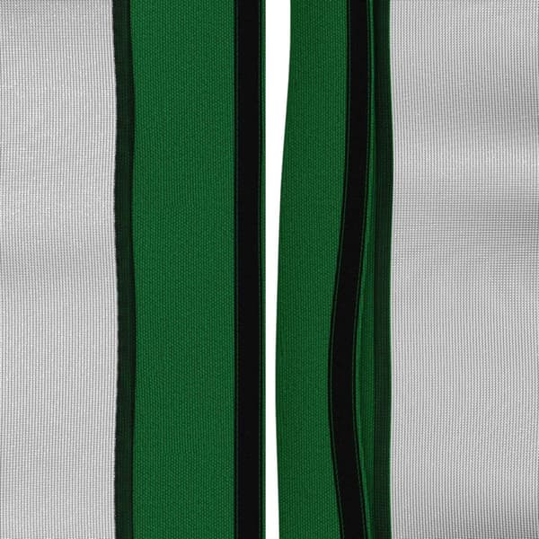 Gazebo-tak med sidoväggar 6 x 3 m Grön Polyester 190 gsm