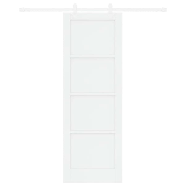 Skjutdörr 73,5 x 211 cm Konstruerat trä Vit
