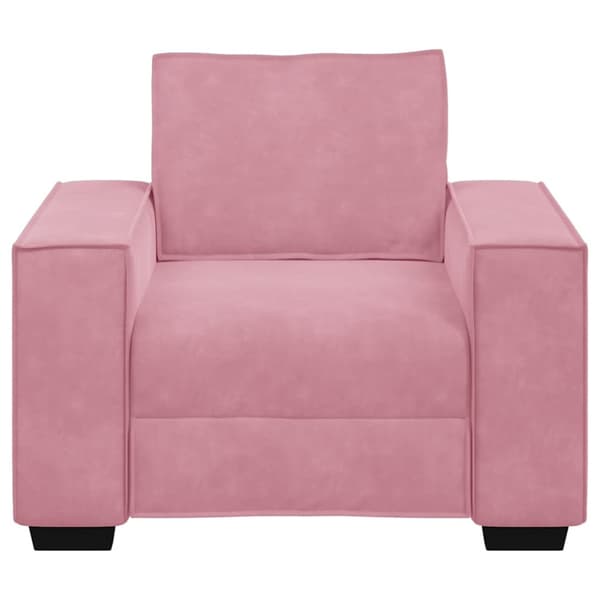 Soffstol rosa 100x78x84 cm sammet