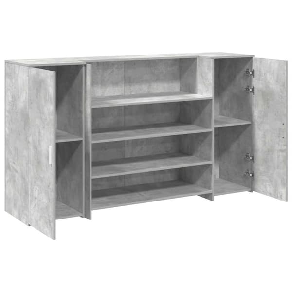 Receptionsdisk betonggrå 180x50x103,5 cm konstruerat trä