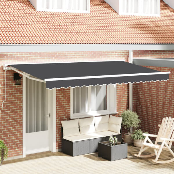Markisväv Antracit 4 x 2 m Polyester