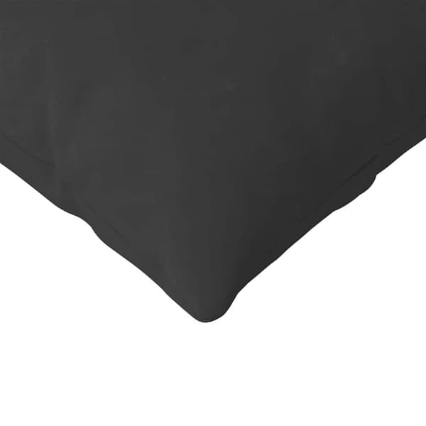 Sofakuddar 2 pcs Svart 200 x 40 cm tyg
