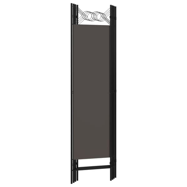 Rumsavdelare 4 paneler antracit 160x180 cm