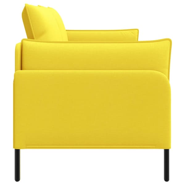 2-sits soffa Ljusgul 188 x 81 x 89 cm Tyg