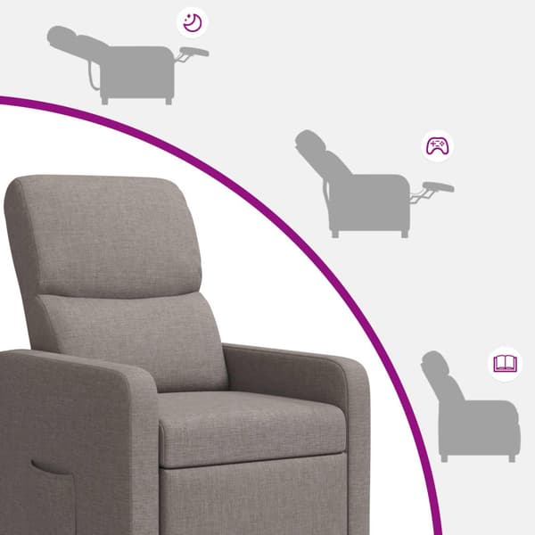 Massagefåtölj Taupe