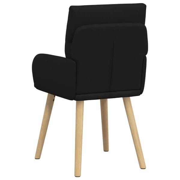 Matstolar 2 pcs Tyg Svart 60 x 56 x 96 cm