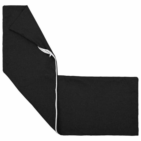 Kudde med kudde HEERLEN Svart 40 x 145 cm Tyg