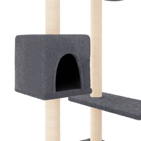Katträd med klöspelare mörkgrå 82 cm