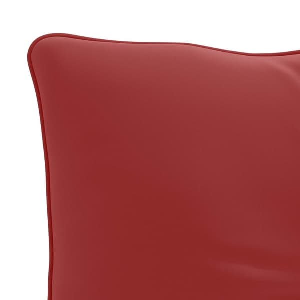 Ryggkudde PUTTEN 100% Polyester Vinröd 60 x 40 x 10 cm